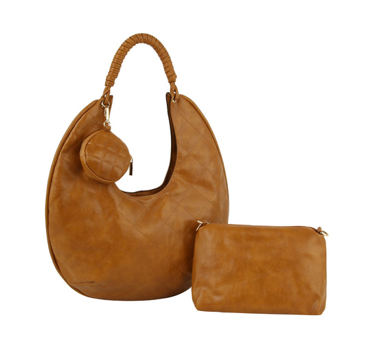 Fashion Quilted Hobo with Coin Purse and Pouch JY-0394