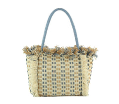 Straw Travel Beach Tote Bag