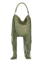 Women Satchel Crossbody Tassel Handbag