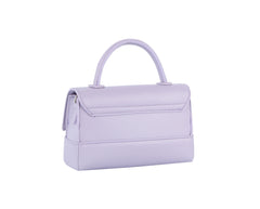 Double snap closure mini tote with single top handle