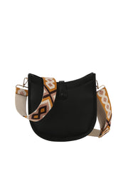Structured crossbody with guitar strap