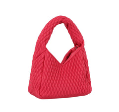 Quilted single handle mini tote