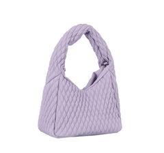 Quilted single handle mini tote