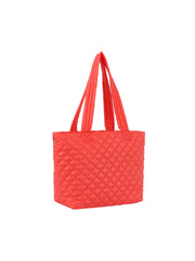 Quilted puffy tote