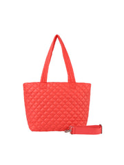 Quilted puffy tote