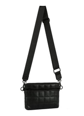 Puffy quilted unisex crossbody