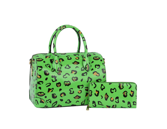 Fashion Neon Leo Satchel with Wallet