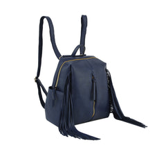 Women Backpack Purse Suede Fringed Tassel Shoulder Bag Fashion PU Leather Travel Bag Daypacks Purse for Girls