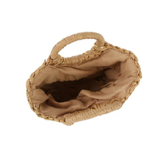 Small straw beach tote