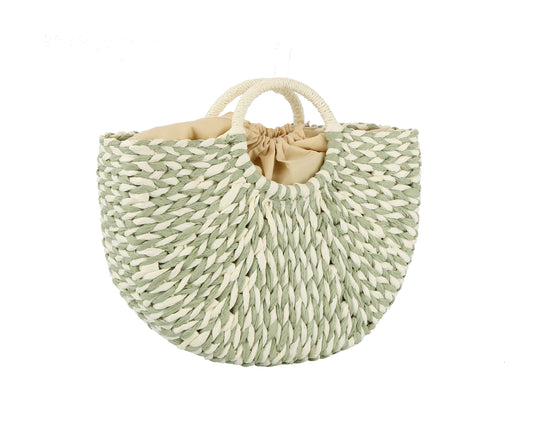 Large straw beach tote