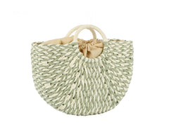 Large straw beach tote