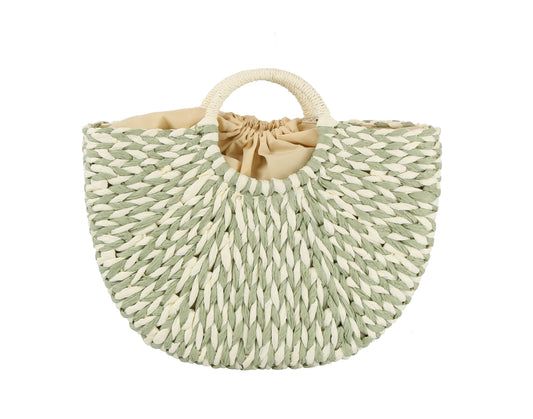 Large straw beach tote