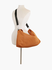 Pinstripe Large Shoulder Bag