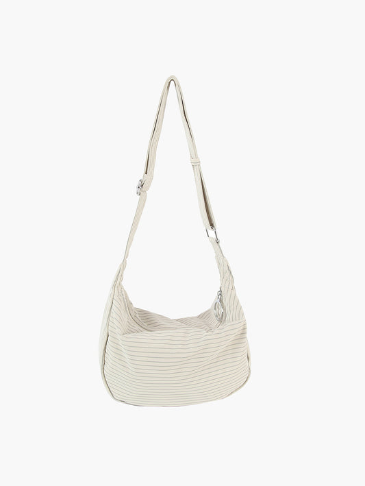 Striped Hobo Handbag