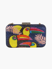 Sparkling Toucan Art Print Crossbody Clutch