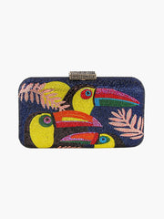 Sparkling Toucan Art Print Crossbody Clutch