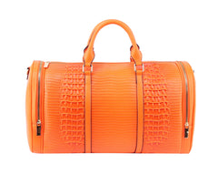 Alligator Embossed Large Satchel Handbag