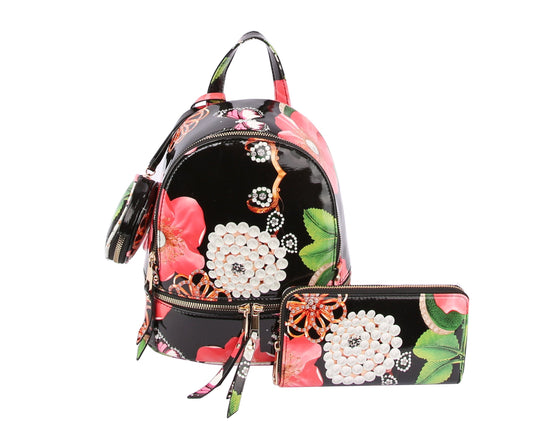 Floral Backpack for Women College School