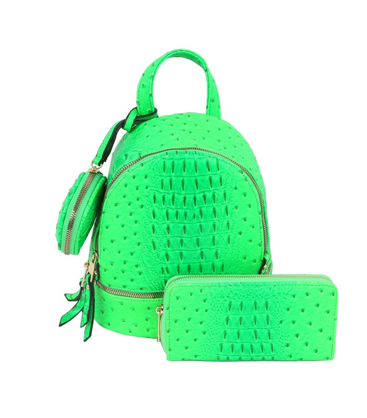 Women Crocs Multipurpose Mini Backpack Purse