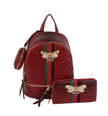 HF Decorative Bee Backpack Set