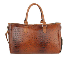 Travel Duffel Bag for Women Vintage Crocodile Pattern