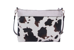 Cow Leo Printed Crossbody Shoulder Handbag