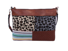 Cow Leo Printed Crossbody Shoulder Handbag