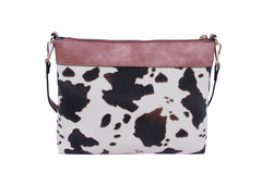 Cow Leo Printed Crossbody Shoulder Handbag