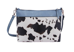 Cow Leo Printed Crossbody Shoulder Handbag