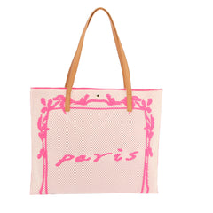 Paris Printed  Large Crossbody Handbag
