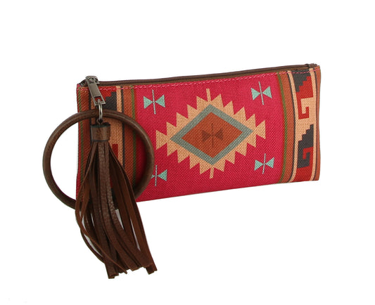 Aztec Clutch Wristlet Women Wallet Evening Bag