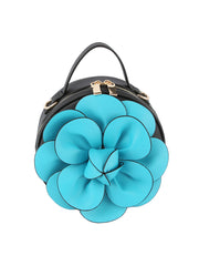 Raised Flower Petite Handbag