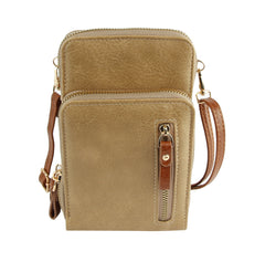 Multi Pocket Cellphone Crossbody Bag