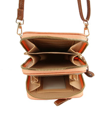 Multi Pocket Cellphone Crossbody Bag