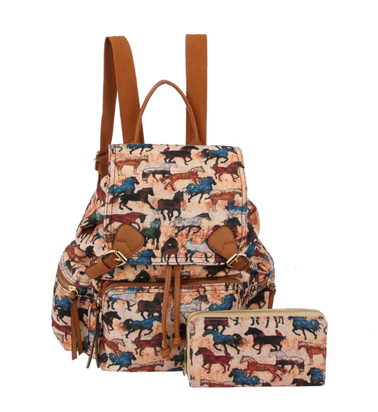 Horse Backpack Travel Bags