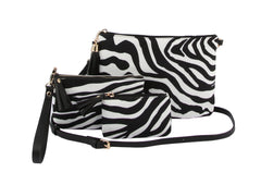 Clutch Shoulder Handbag Zebra Print Bag