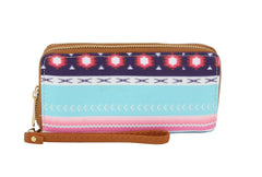 MULTI COLORED NATIVE INDIAN PRINT WALLET