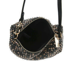 Women Rhinestone Crossbody Shoulder Handbag