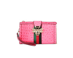 Crossbody Purse for Women Crocodile Bee Shoulder Bag