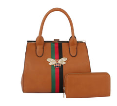 Women Handbag Satchel purse set Tote Bag