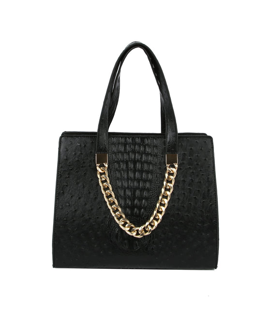 HF  Embossed Accented Tote Handbag  LQ244