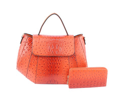 Croc Luxury Satchel Shoulder Handbag