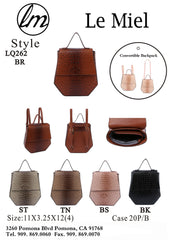 Leather Backpack Purse for Women Travel Bag