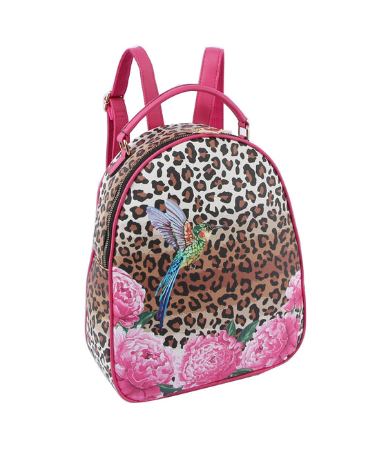 Leopard Print Backpack for Women Casual Daypack