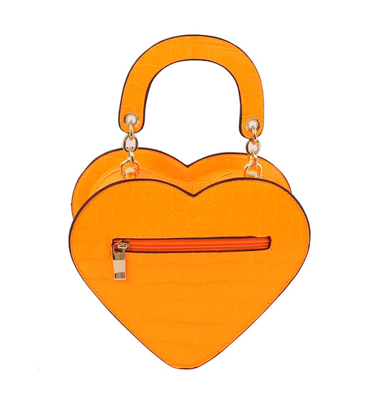 Women Girls Cute Heart Shape Crossbody Purse Bag