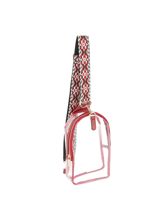 Clear Front Crossbody Sling