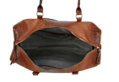 Ostrich Croc Duffle Bag