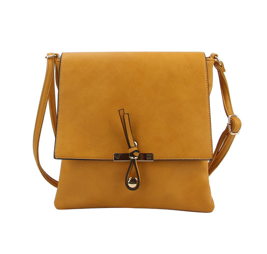 Stylish Crossbody Bag with Flap Over Snap for Women