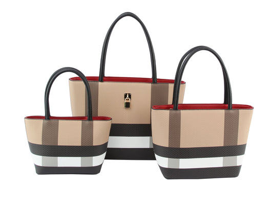 Fashion 3 in 1 Purses and Handbags Tote Shoulder Bag
