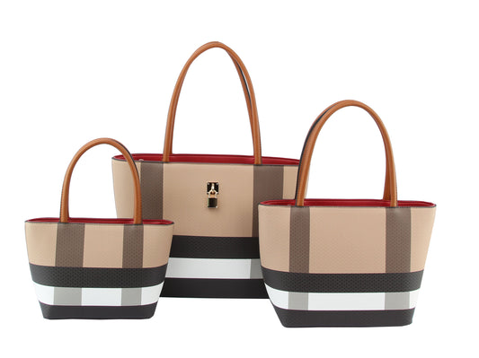Fashion 3 in 1 Purses and Handbags Tote Shoulder Bag
